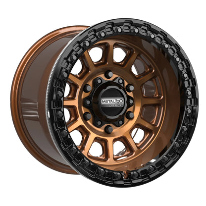 Metal FX Offroad Rampage 6R Beadlock Wheel – Smoked Bronze w/ Gloss Black Ring