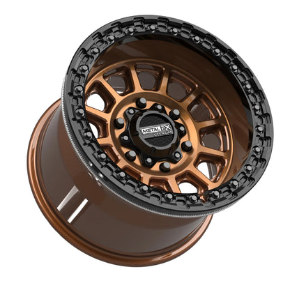 Metal FX Offroad Rampage 6R Beadlock Wheel – Smoked Bronze w/ Gloss Black Ring