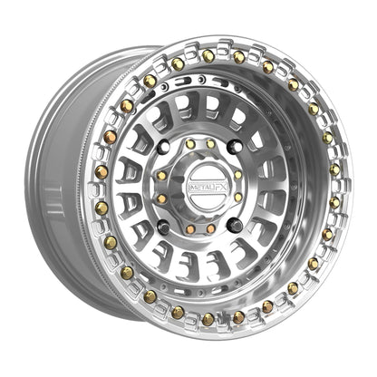 Metal FX Offroad Sicario Beadlock | Gloss Silver Machined | 15x8 & 15x10