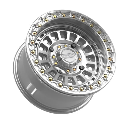Metal FX Offroad Sicario Beadlock | Gloss Silver Machined | 15x8 & 15x10