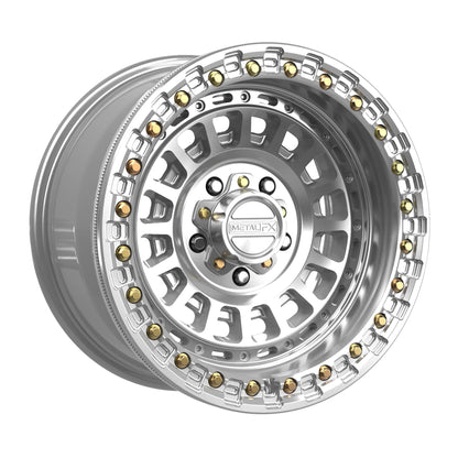 Metal FX Offroad Sicario R Beadlock | Gloss Silver Machined | 5x4.5