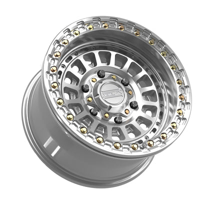 Metal FX Offroad Sicario 6R Beadlock | Gloss Silver Machined | 6x5.5