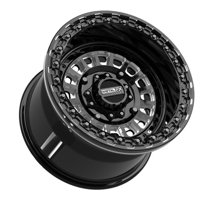 Metal FX Offroad Sicario Beadlock | Gloss Black Contrast Cut | 15x8 & 15x10