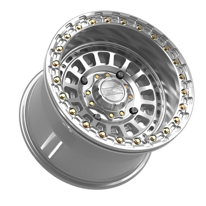 Metal FX Offroad Sicario Beadlock | Gloss Silver Machined | 15x8 & 15x10