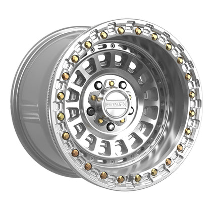 Metal FX Offroad Sicario R Beadlock | Gloss Silver Machined | 5x4.5