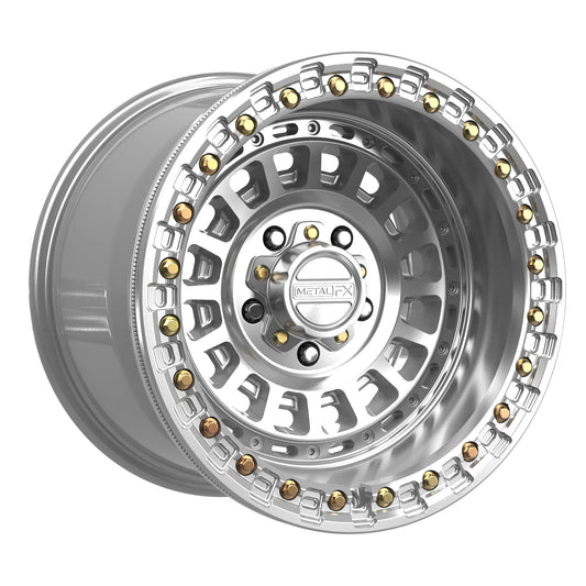 Metal FX Offroad Sicario R Beadlock | Gloss Silver Machined | 5x4.5