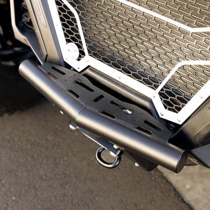 CAN AM MAVERICK R WINCH SKID PLATE SINGLE TUBE FRONT BUMPER