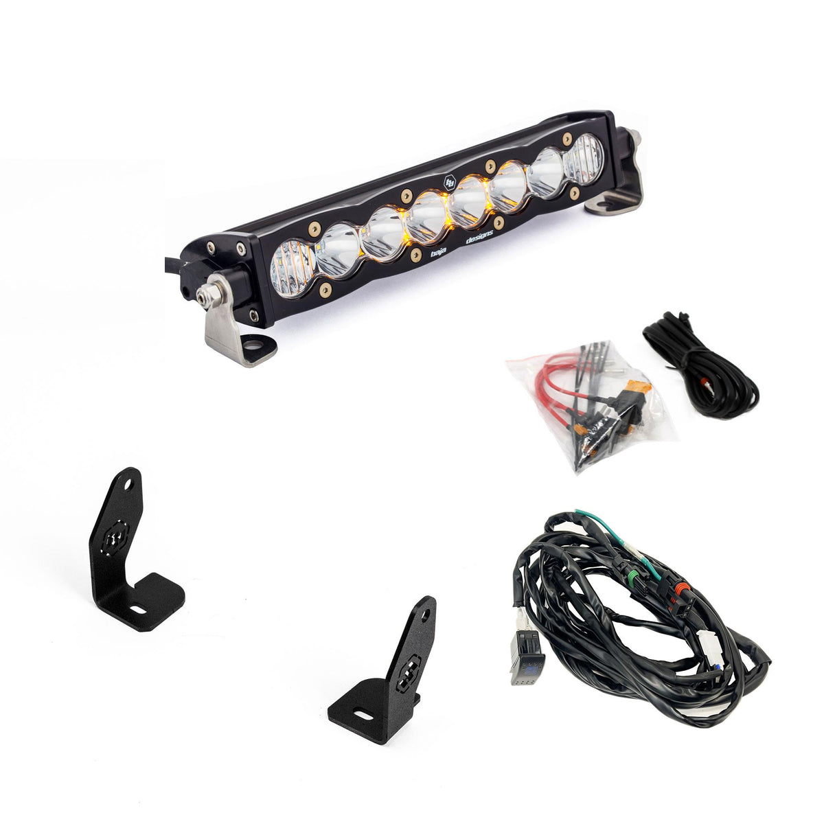 Baja Designs S8 10" Light Bar Hood Mount Kit - Polaris 2025 RZR Pro R, Pro S, Pro XP