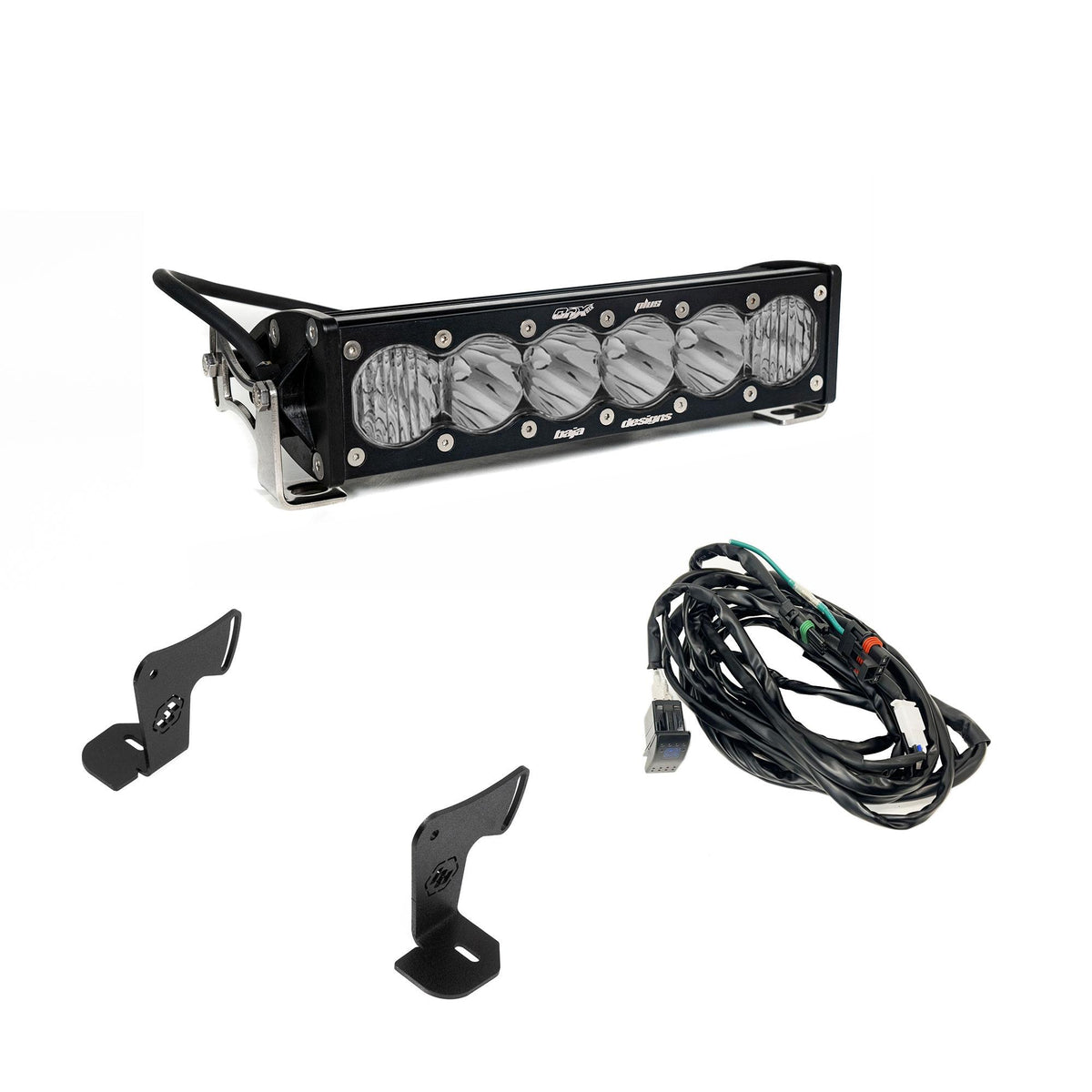 Baja Designs OnX6+ 10" Light Bar Hood Mount Kit - Polaris 2025 RZR Pro R, Pro S, Pro XP