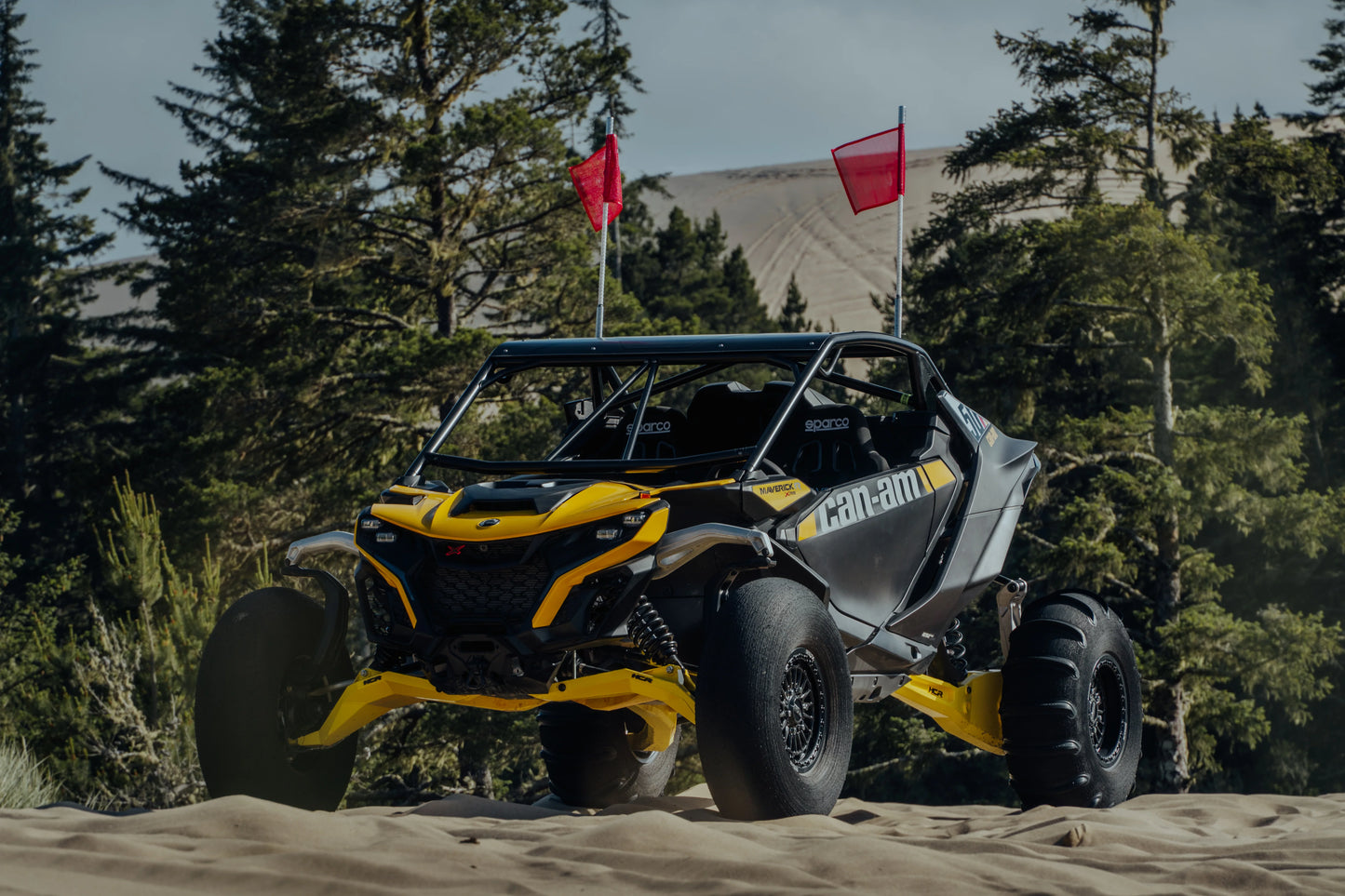 HCR RACING DUAL SPORT HIGH-CLEARANCE LOWER FRONT A-ARMS FOR THE CAN-AM MAVERICK R