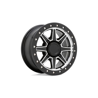 WEBB BEADLOCK GLOSS BLACK W/ MACHINED FACE 15X7 +51MM 4X137