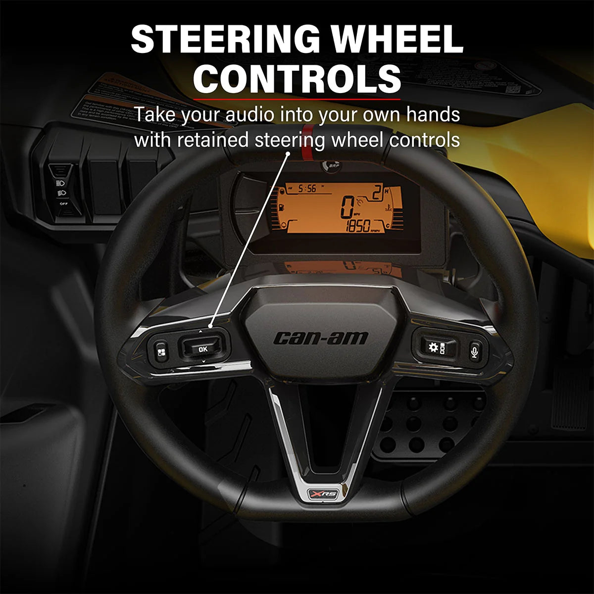 SSV Works Can-Am Maverick R & X3 BRP Touch Screen Subwoofer RCA Output Harness