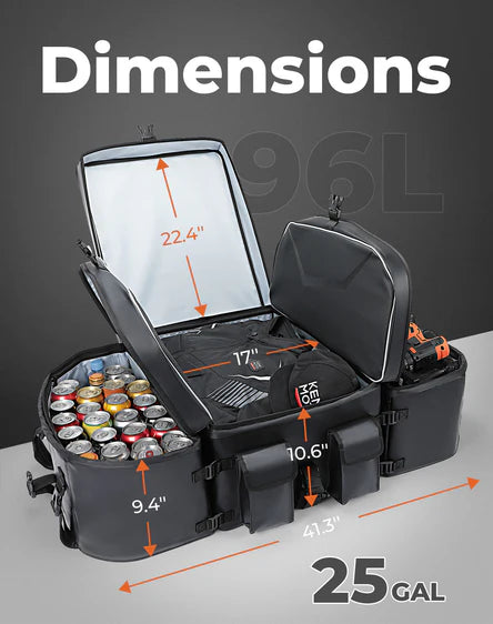 112L REAR CARGO BAG for CAN-AM MAVERICK R 2024+