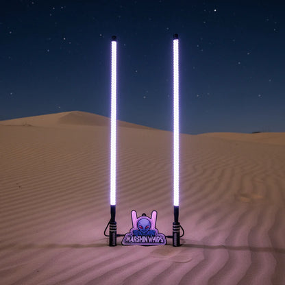 V2 BLACK OUT LED WHIP SET: THE ULTIMATE STEALTH