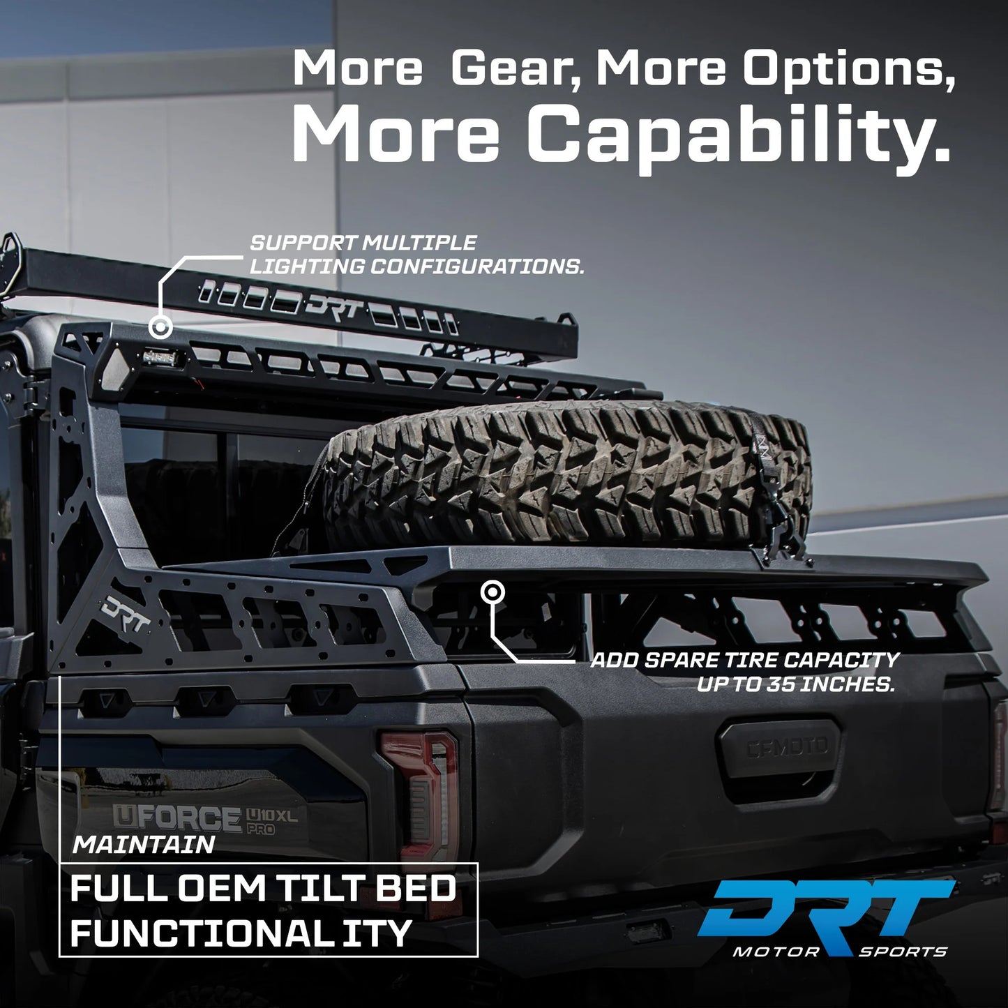 DRT Motorsports Chase Rack for 2025+ CFMoto U10 Pro