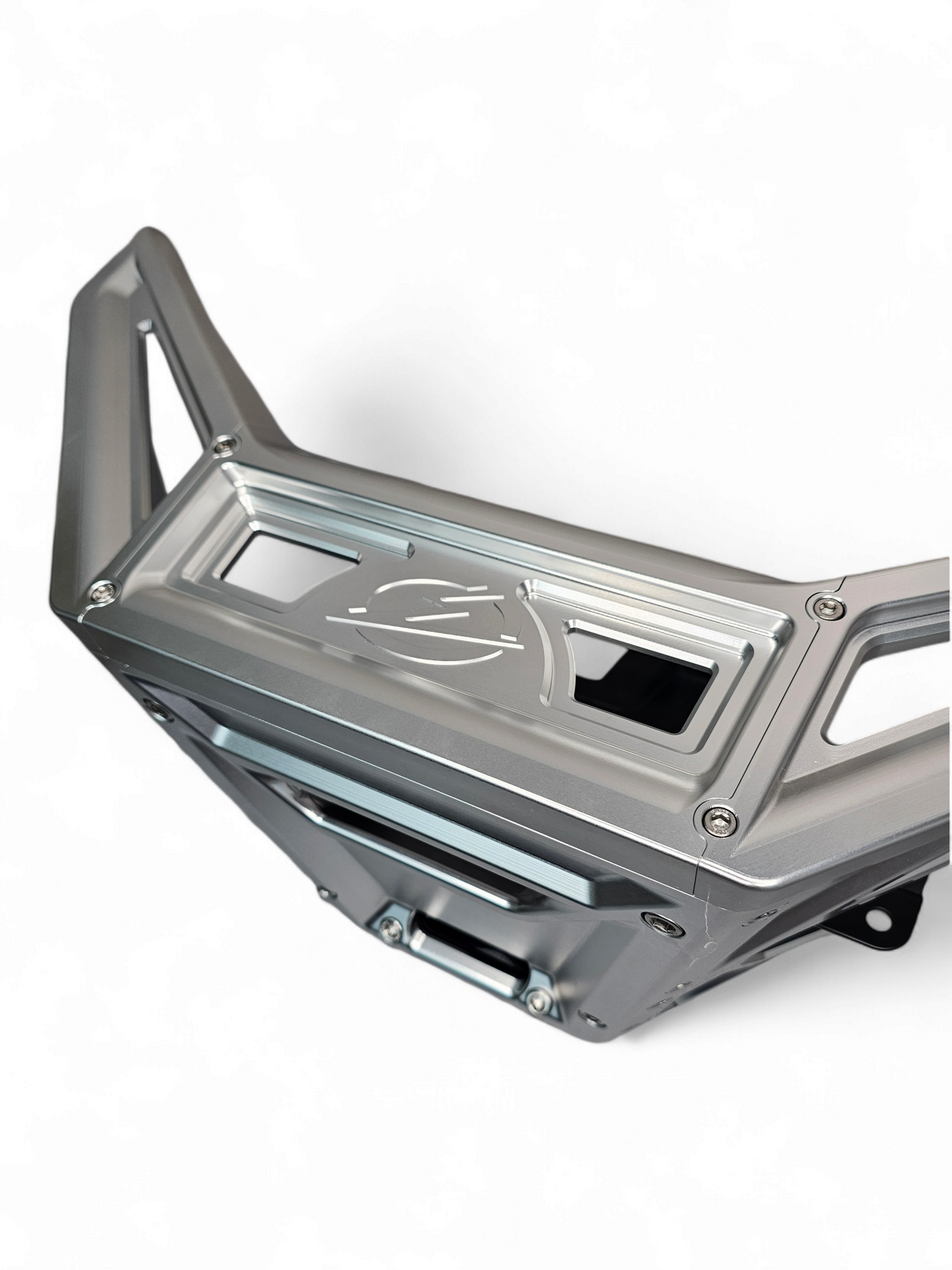 2017 TO CURRENT CAN-AM X3 MAVERICK MACHINED BILLET FRONT WINCH BUMPER (CLEAR ANODIZE)