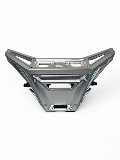 2017 TO CURRENT CAN-AM X3 MAVERICK MACHINED BILLET FRONT WINCH BUMPER (CLEAR ANODIZE)