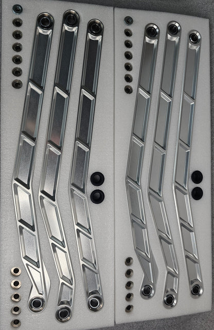 2017 TO CURRENT CAN-AM X3 MAVERICK HIGH CLEARANCE RADIUS RODS IN CLEAR FINISH FOR 72"