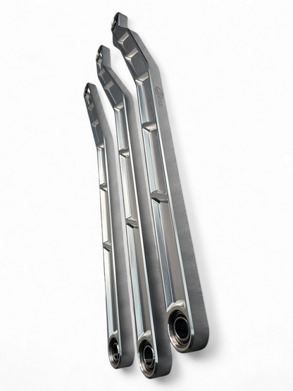 2017 TO CURRENT CAN-AM X3 MAVERICK HIGH CLEARANCE RADIUS RODS IN CLEAR FINISH FOR 72"