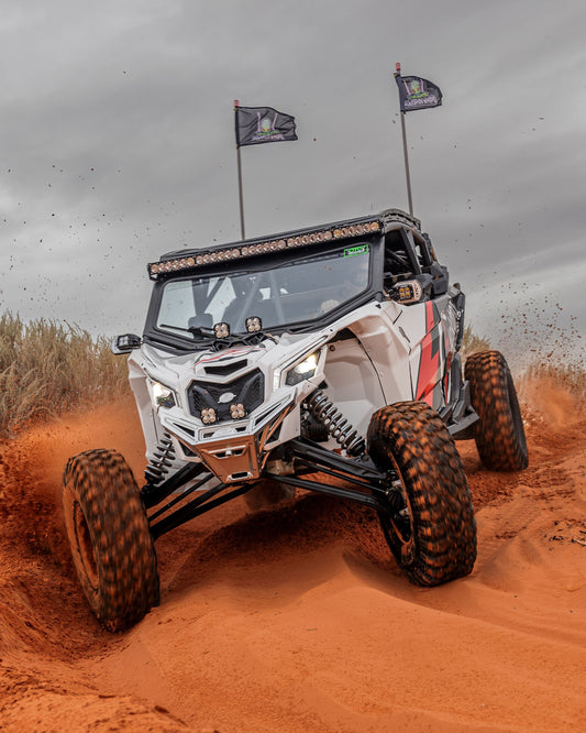 2017 TO CURRENT CAN-AM X3 MAVERICK MACHINED BILLET FRONT WINCH BUMPER (CLEAR ANODIZE)