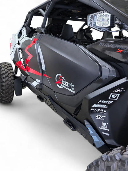 2024+ CAN-AM MAVERICK R VOLT ROCKER STEPS 4 SEAT