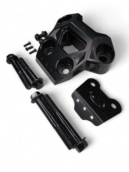 2024+ CAN-AM MAVERICK R BILLET RADIUS ROD PLATE (BLACK)