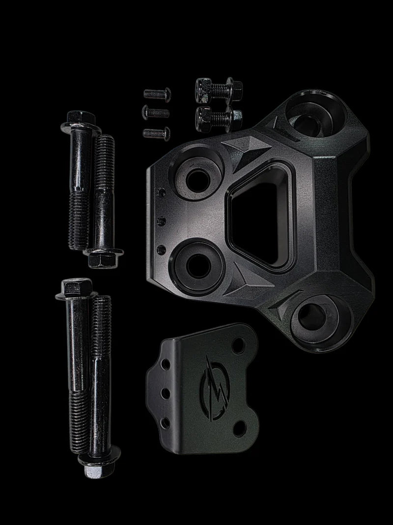 2024+ CAN-AM MAVERICK R BILLET RADIUS ROD PLATE (BLACK)