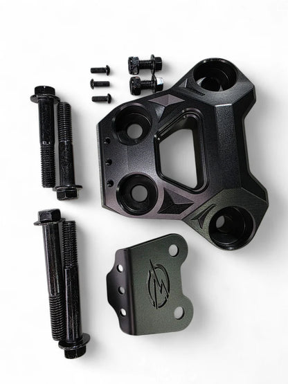2024+ CAN-AM MAVERICK R BILLET RADIUS ROD PLATE (BLACK)