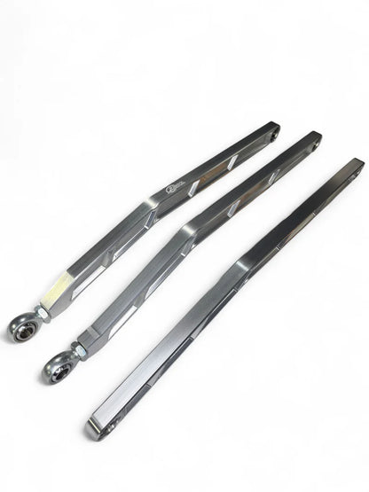 2017+ CAN-AM X3 MAVERICK VOLT BILLET RADIUS RODS ANODIZED CLEAR (RS72" MODEL ONLY)