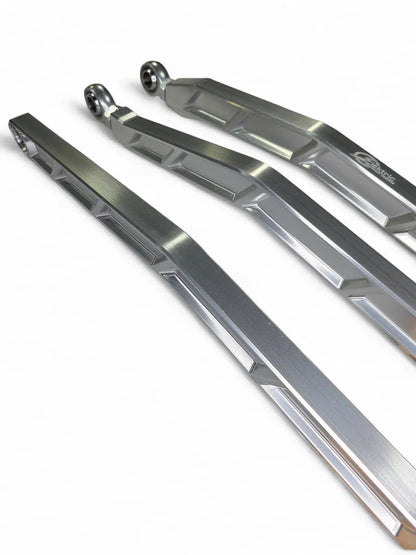 2017+ CAN-AM X3 MAVERICK VOLT BILLET RADIUS RODS ANODIZED CLEAR (RS72" MODEL ONLY)