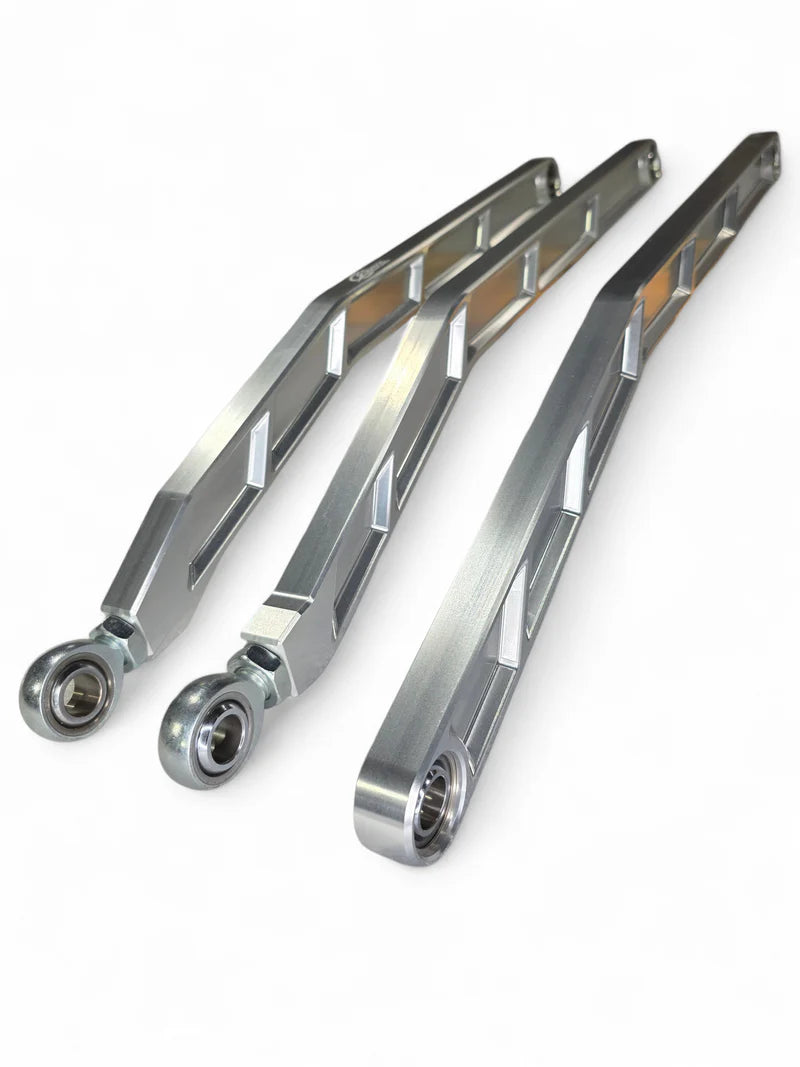 2017+ CAN-AM X3 MAVERICK VOLT BILLET RADIUS RODS ANODIZED CLEAR (RS72" MODEL ONLY)
