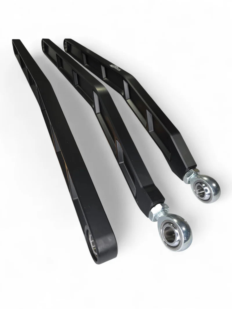 2017+ CAN-AM X3 MAVERICK VOLT BILLET RADIUS RODS ANODIZED BLACK (RS72" MODEL ONLY)