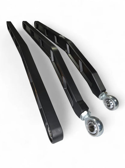 2017+ CAN-AM X3 MAVERICK VOLT BILLET RADIUS RODS ANODIZED BLACK (RS72" MODEL ONLY)