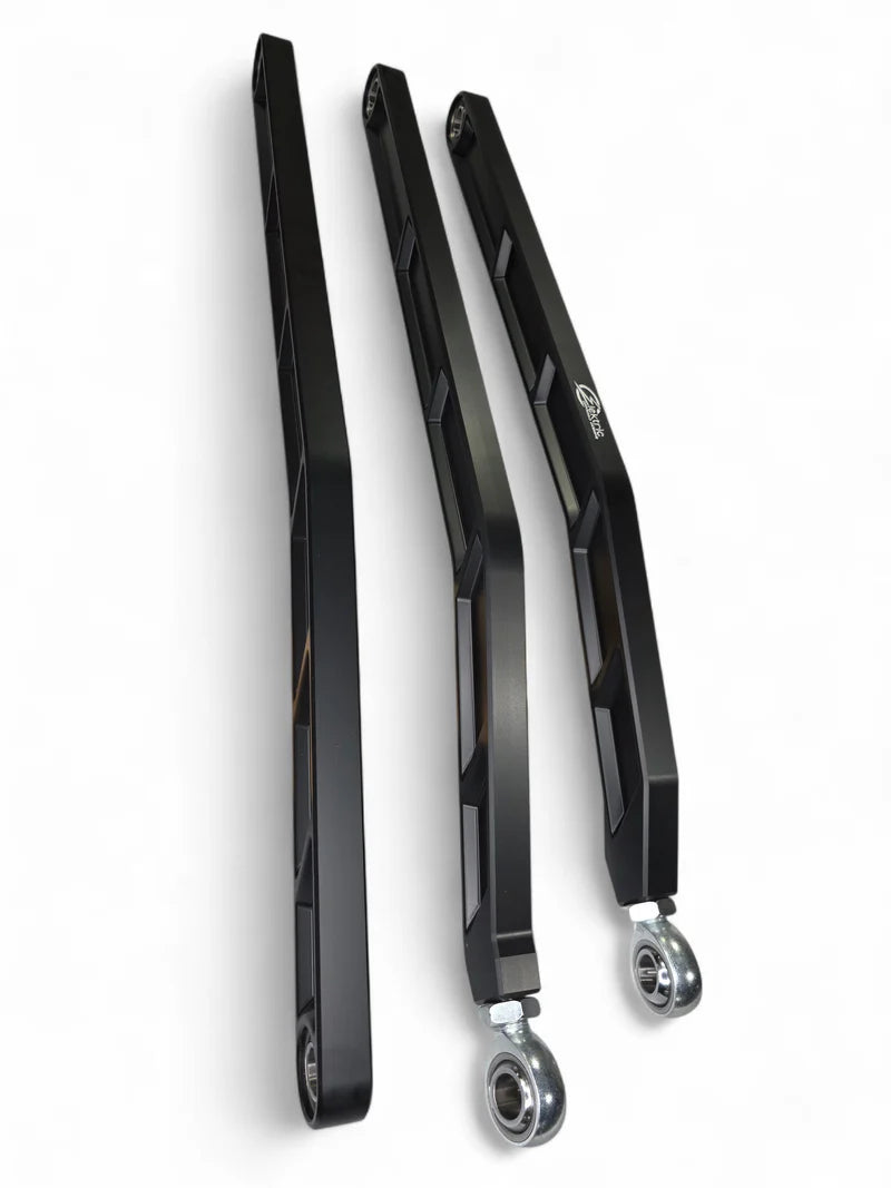 2017+ CAN-AM X3 MAVERICK VOLT BILLET RADIUS RODS ANODIZED BLACK (RS72" MODEL ONLY)