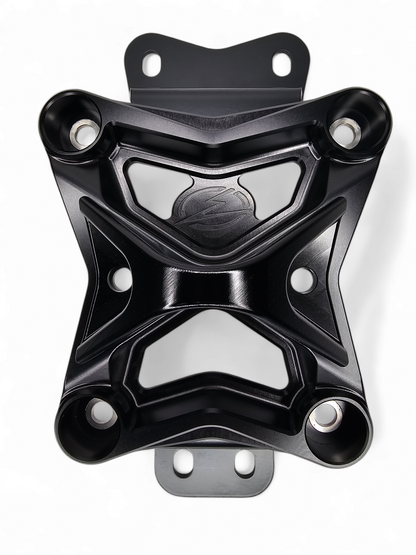 2022 TO CURRENT CAN-AM X3 10 BOLT RADIUS ROD PLATE WITH PULL HOOK (BLACK)
