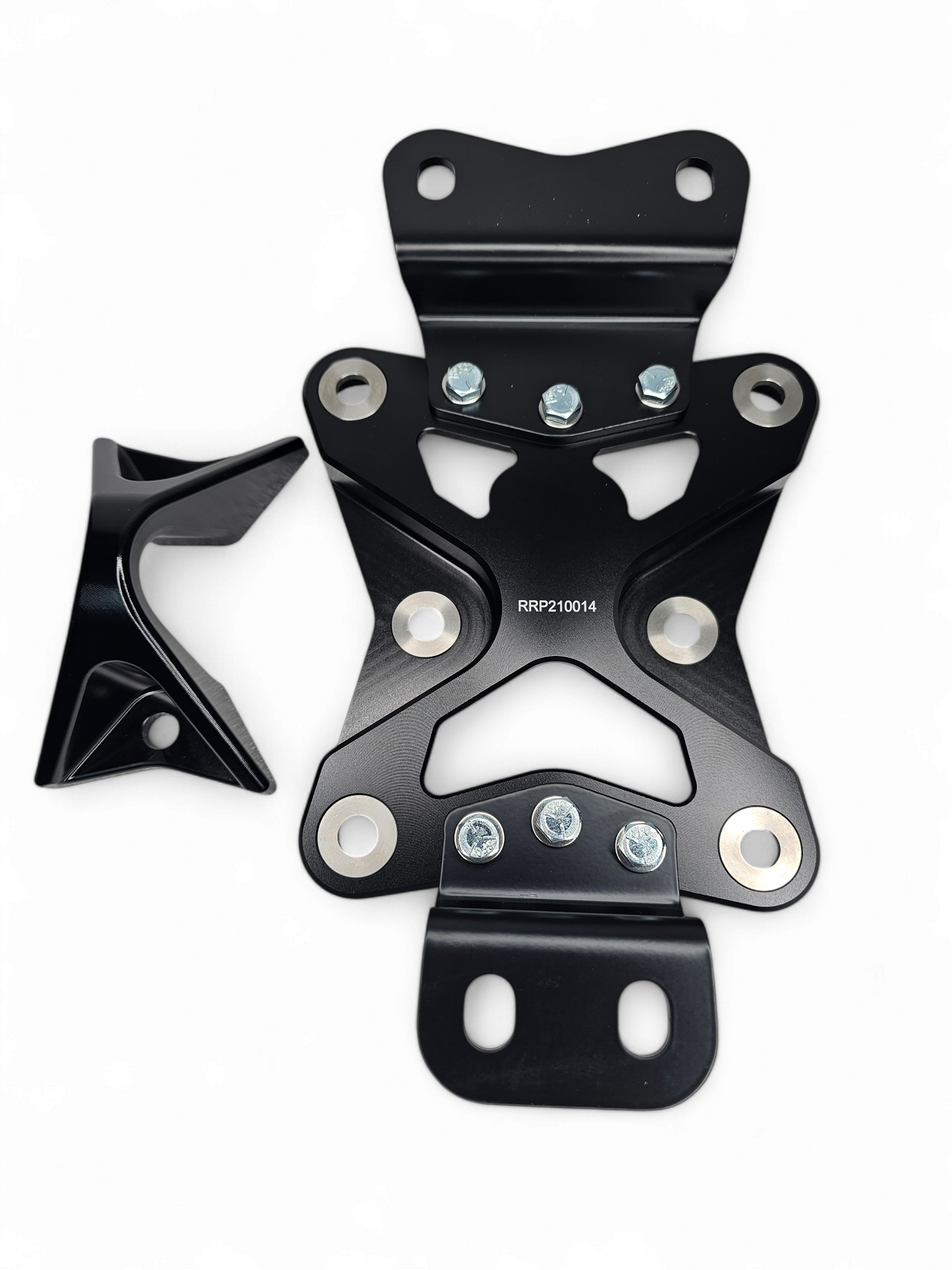 2022 TO CURRENT CAN-AM X3 10 BOLT RADIUS ROD PLATE WITH PULL HOOK (BLACK)