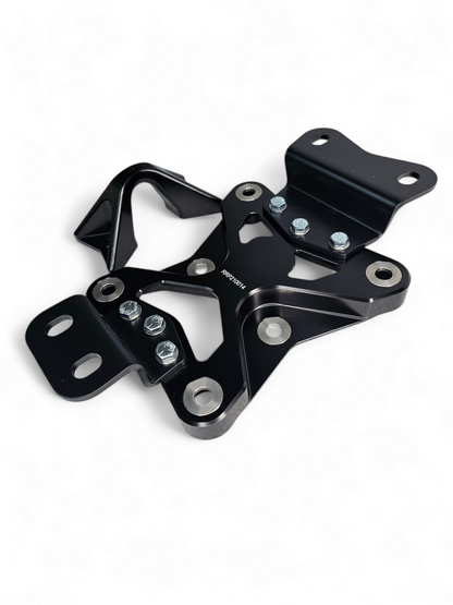 2022 TO CURRENT CAN-AM X3 10 BOLT RADIUS ROD PLATE WITH PULL HOOK (BLACK)