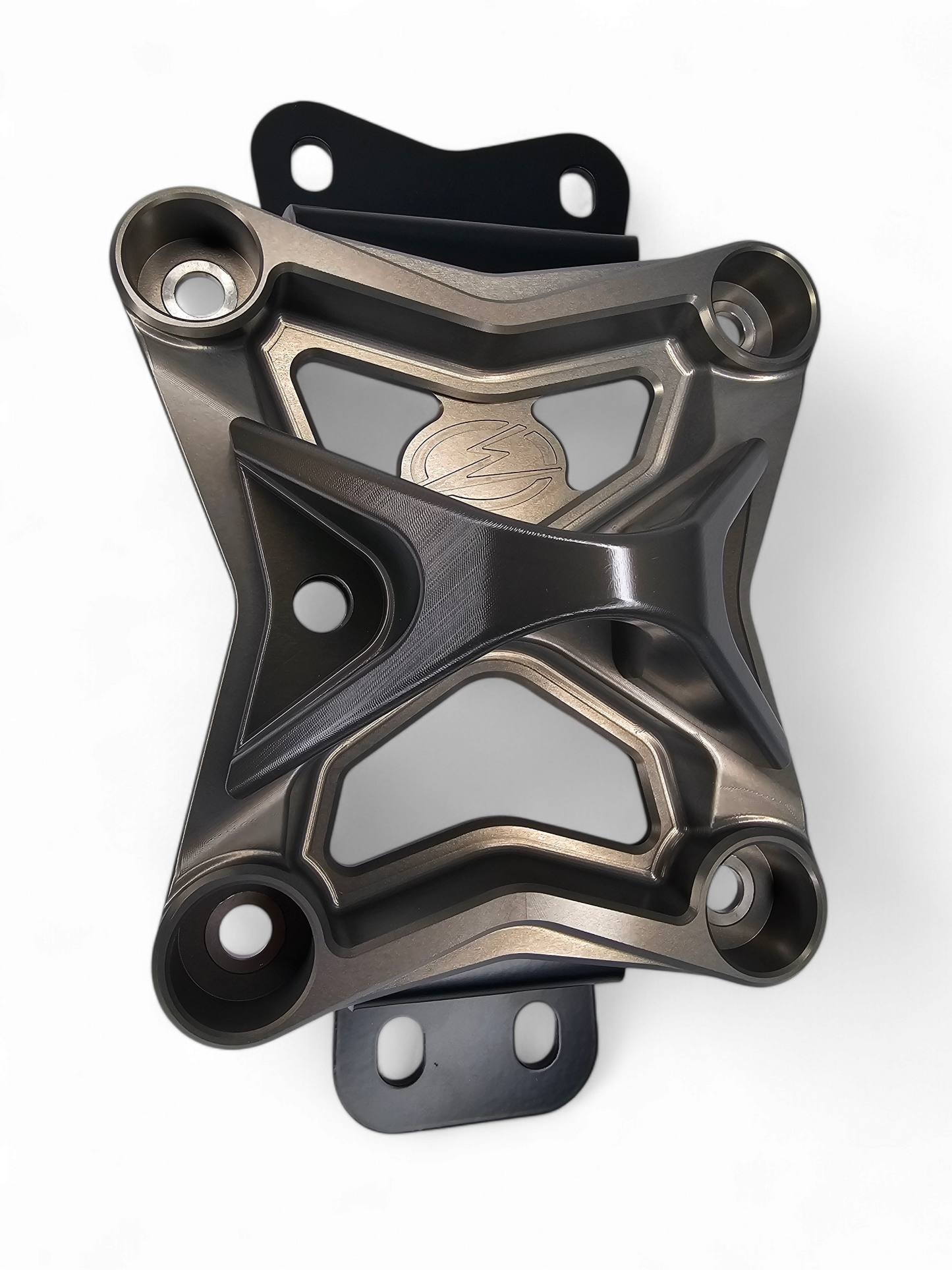 2022 TO CURRENT CAN-AM X3 10 BOLT RADIUS ROD PLATE WITH PULL HOOK (GUN METAL)