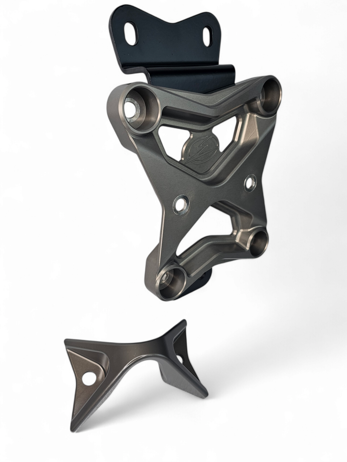 2022 TO CURRENT CAN-AM X3 10 BOLT RADIUS ROD PLATE WITH PULL HOOK (GUN METAL)