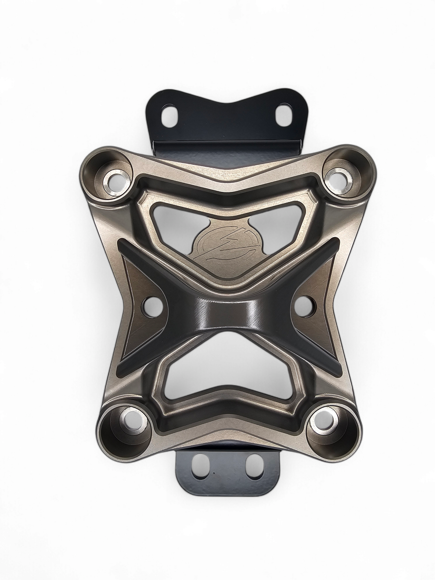 2022 TO CURRENT CAN-AM X3 10 BOLT RADIUS ROD PLATE WITH PULL HOOK (GUN METAL)