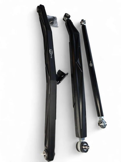 2024+ CAN-AM MAVERICK R HIGH CLEARANCE ADJUSTABLE RADIUS RODS (ANODIZED BLACK)