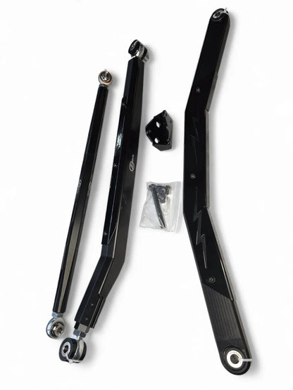 2024+ CAN-AM MAVERICK R HIGH CLEARANCE ADJUSTABLE RADIUS RODS (ANODIZED BLACK)