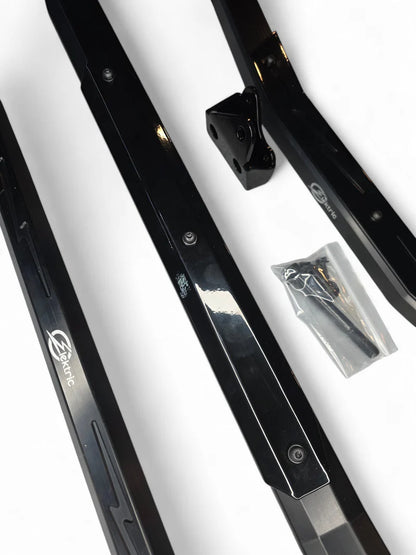 2024+ CAN-AM MAVERICK R HIGH CLEARANCE ADJUSTABLE RADIUS RODS (ANODIZED BLACK)