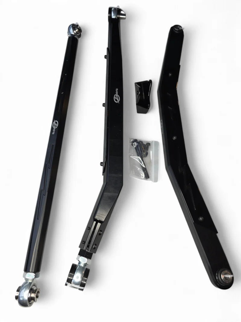2024+ CAN-AM MAVERICK R HIGH CLEARANCE ADJUSTABLE RADIUS RODS (ANODIZED BLACK)
