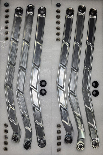 2017+ CAN-AM X3 MAVERICK VOLT BILLET RADIUS RODS ANODIZED CLEAR (RS72" MODEL ONLY)