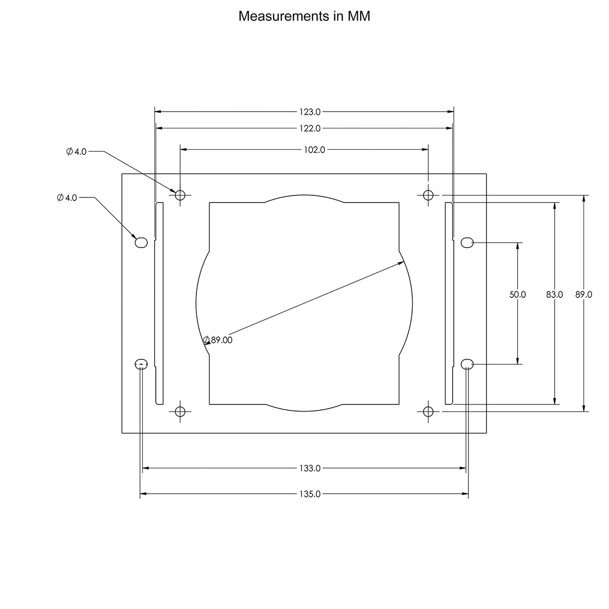 SSV Works 2025-2026 Polaris RZR Pro R, Pro S and Pro XP Multi-Media Receiver Mounting Kit