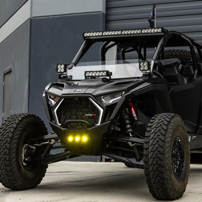 Baja Designs OnX6+ 10" Light Bar Hood Mount Kit - Polaris 2025 RZR Pro R, Pro S, Pro XP