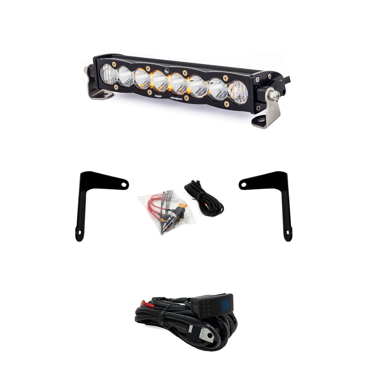 CAN-AM S8 10 INCH SHOCK MOUNT LIGHT BAR KIT - CAN-AM MAVERICK X3 2017-24