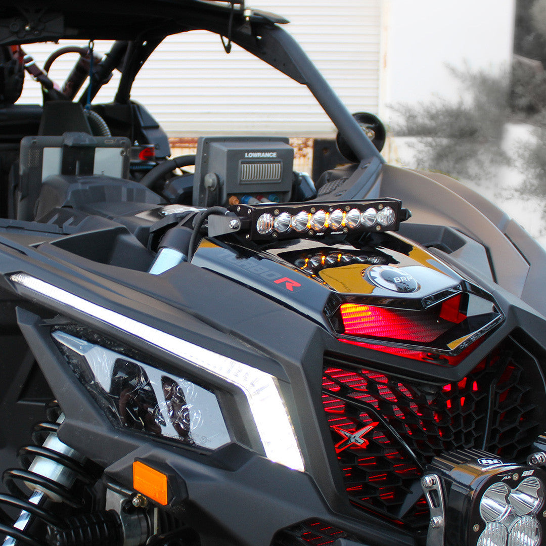 CAN-AM S8 10 INCH SHOCK MOUNT LIGHT BAR KIT - CAN-AM MAVERICK X3 2017-24
