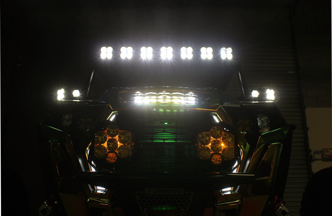POLARIS S8 10 INCH" HOOD MOUNT LIGHT BAR KIT - POLARIS RZR XP TURBO 2019-2021, TURBO S 2018-21